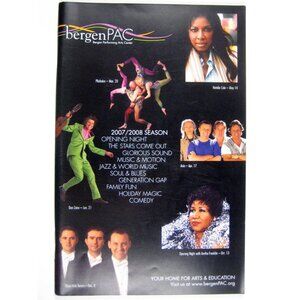 Bergen PAC Program 2007/2008 New Jersey Aretha Franklin Natalie Cole Asia Jazz